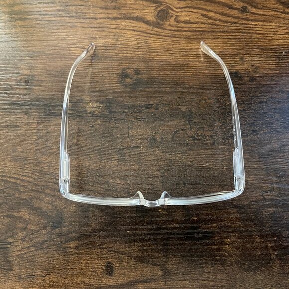 Men's Clear Rectangular Eyeglass Frames Only Transparent Modern Fashion Glasses - Picture 7 of 7